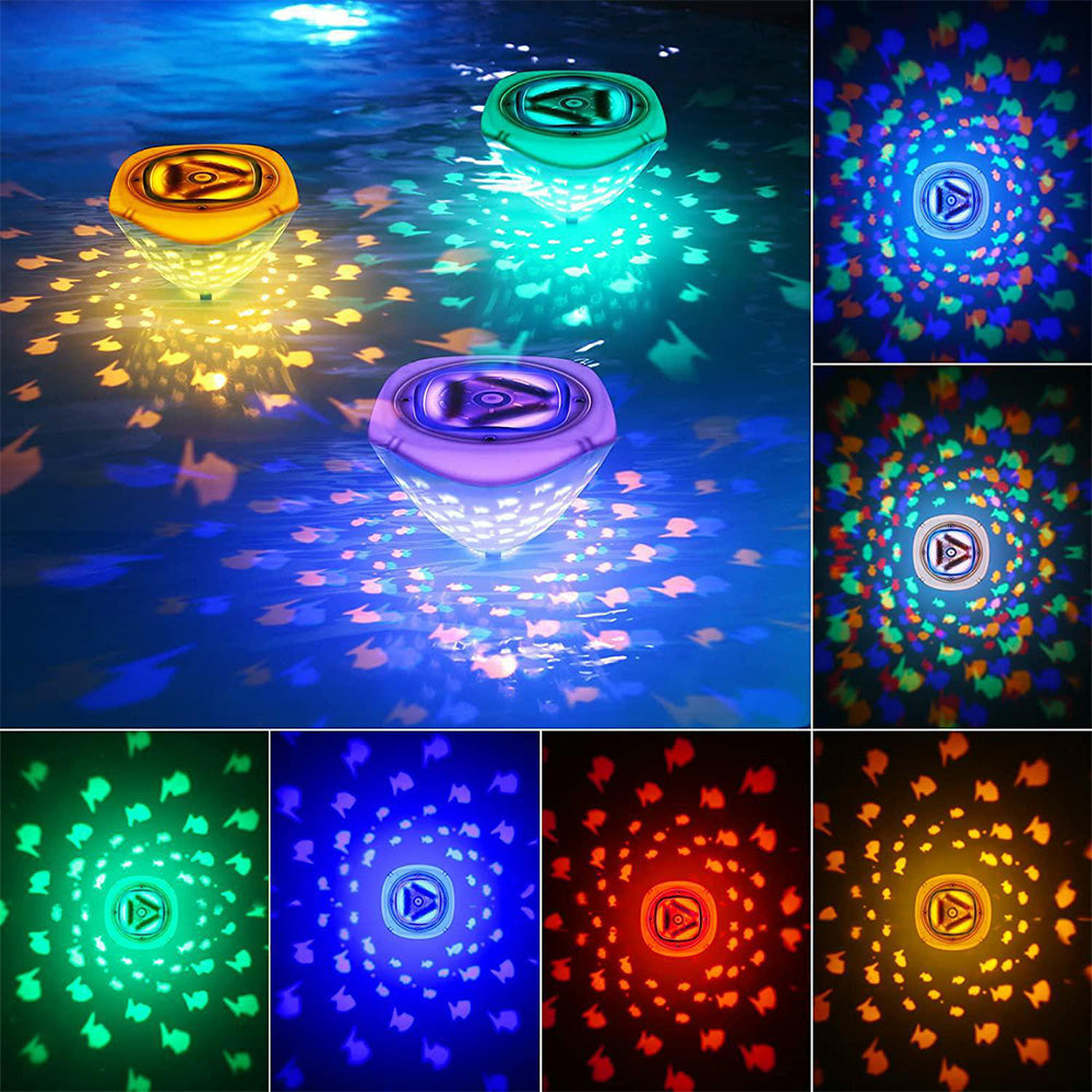 Floating Underwater LED Disco Light Glow Show Lamp Suitable For Swimming Pool, Tub & Spa