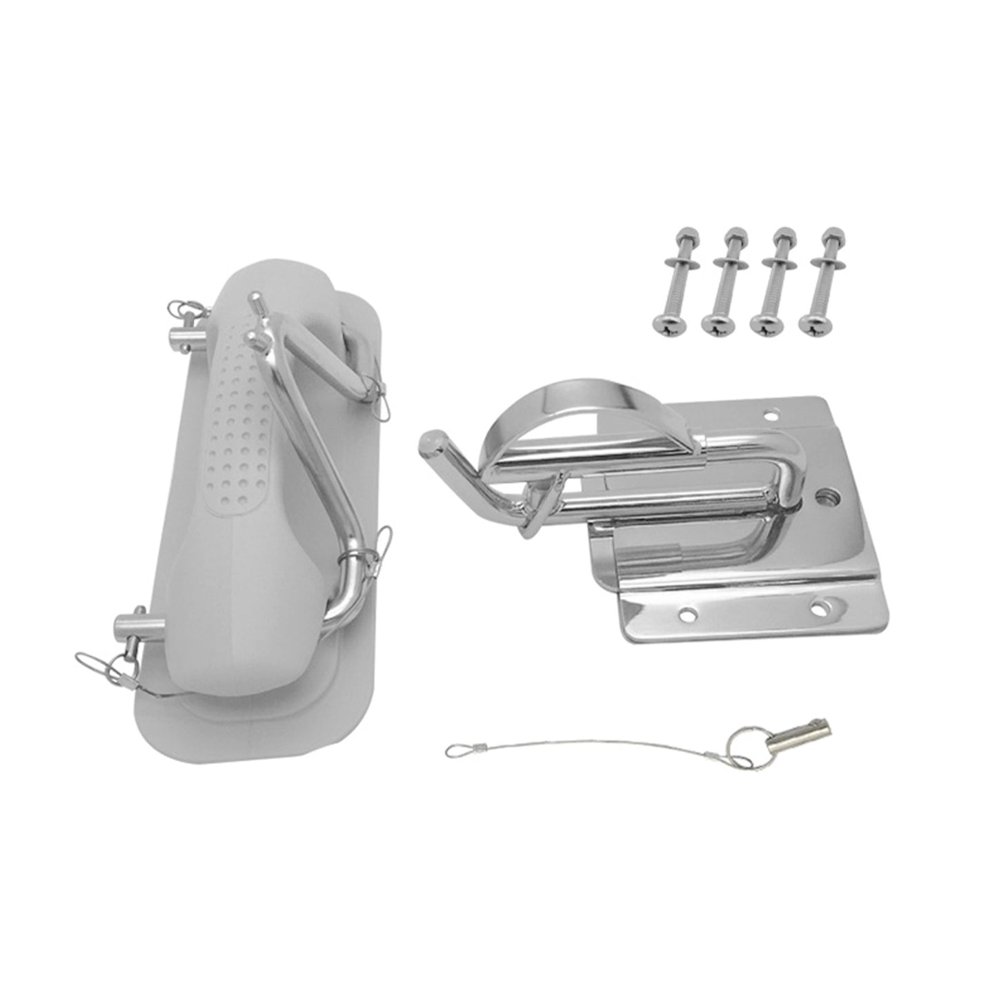{{ Boat Insta-Lock Snap Quick Davits Set Stainless Steel With Handle Pad }} - Buy Car Parts Online at {{ Kaka Auto Parts }}.