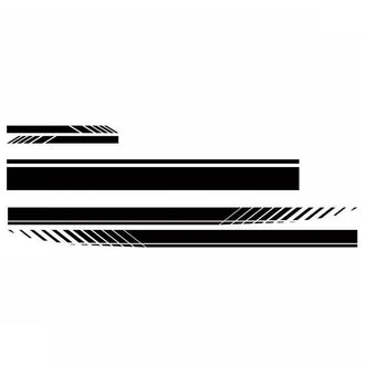 compare product Car Side Body Sticker Vinyl Racing Stripe Decals 5x Long Hood & Roof Universal