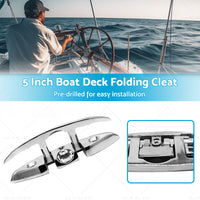 {{ Boat Deck Foldable Cleat Portable 5 Inch Detachable Pre-drilled Cleats Part }} - Buy Car Parts Online at {{ Kaka Auto Parts }}.