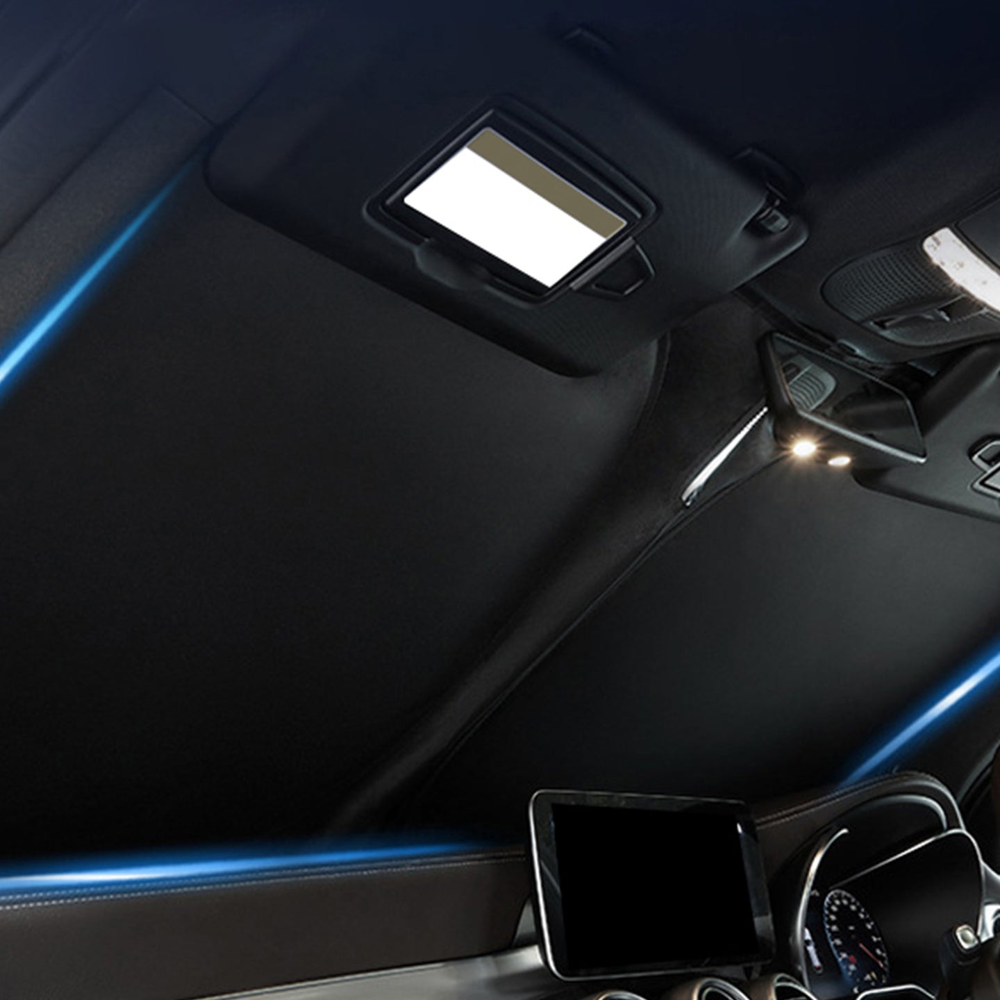 {{ 6 Layer Thick WindScreen Sun Shade Sunvisor Suitable for MG4 22-25 UV Protection }} - Buy Car Parts Online at {{ Kaka Auto Parts }}.