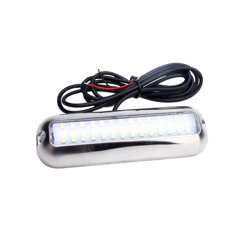 42LED Boat Underwater Light Pair Stainless Steel Suitable For Marine Boat Pontoon Transom