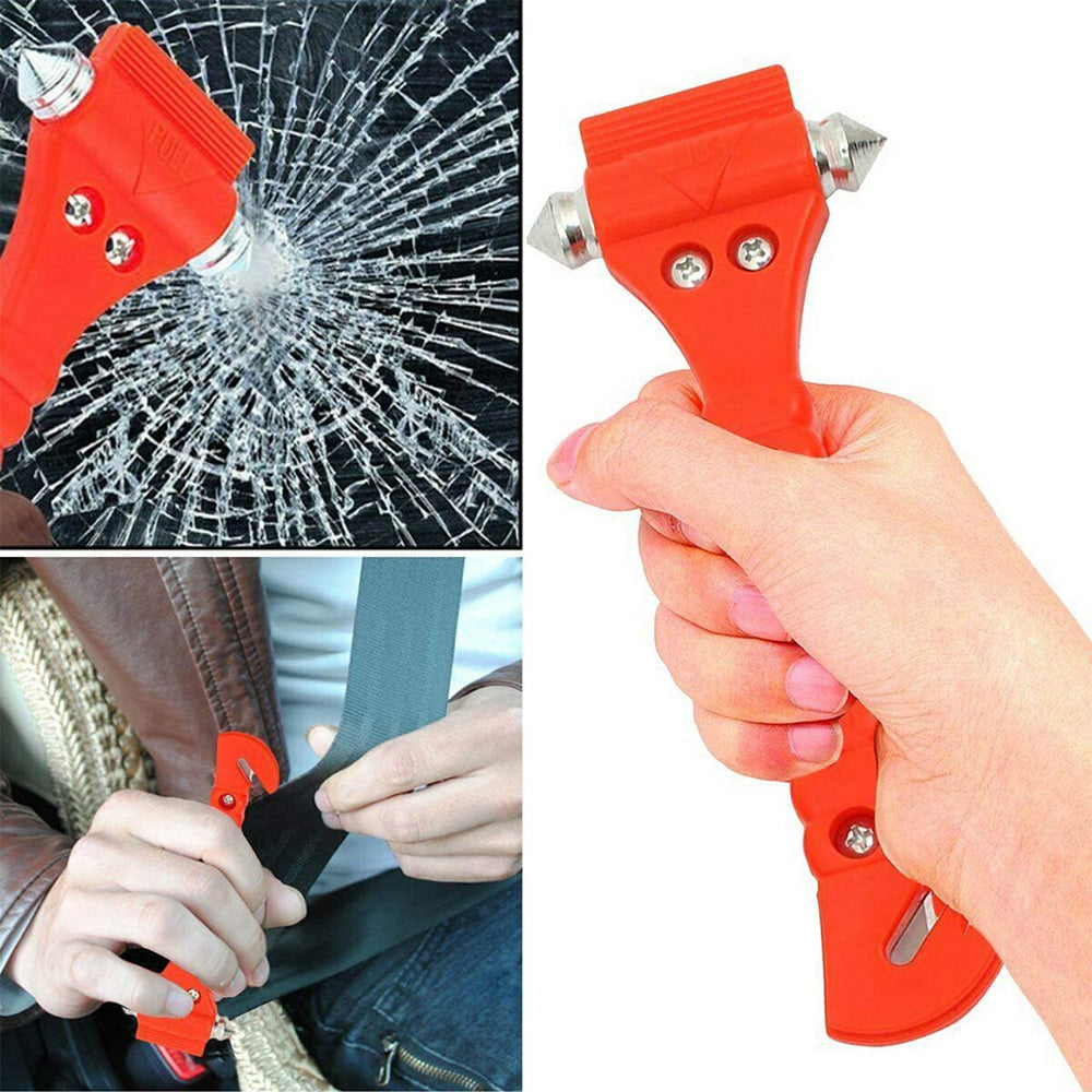 Car Emergency Hammer Window Glass Breaker Seat Belt Cutter Safety Escape Tool