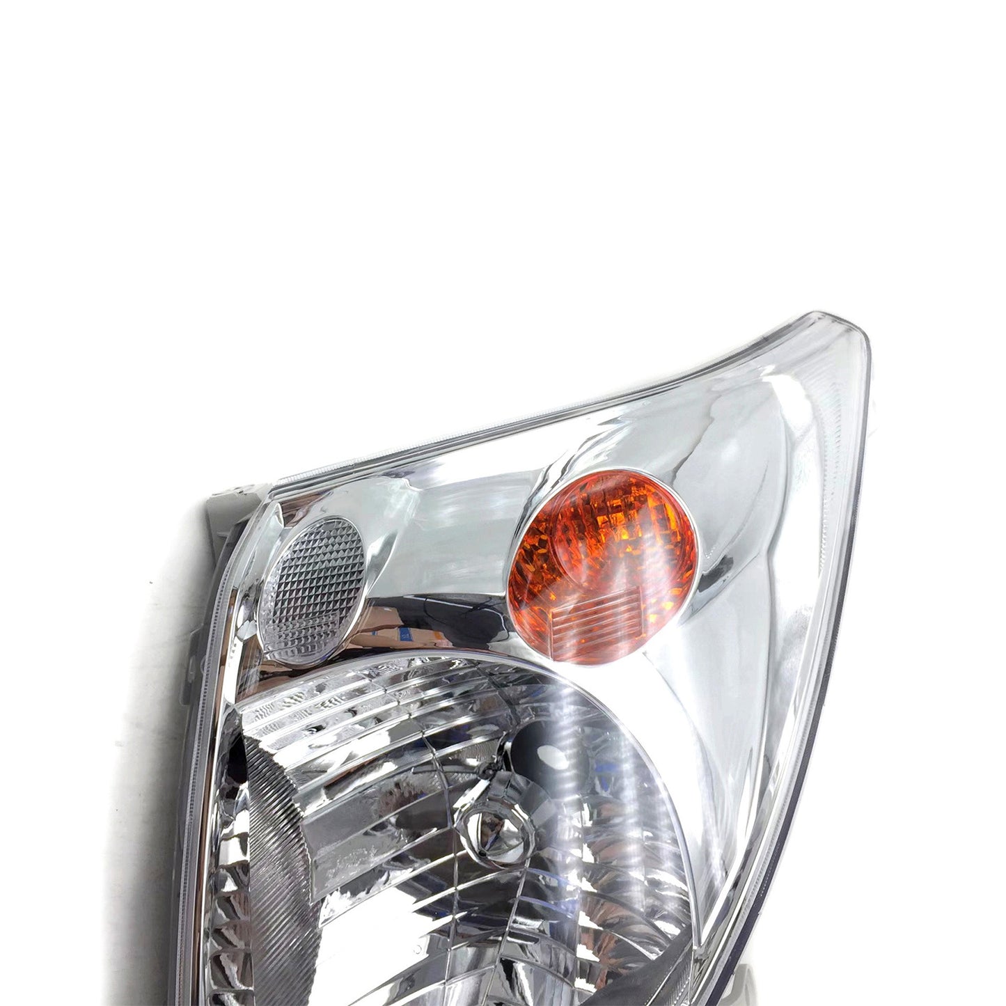 Chrome Headlight Pair Suitable For Toyota Landcruiser Prado 120 Series 2002-2009