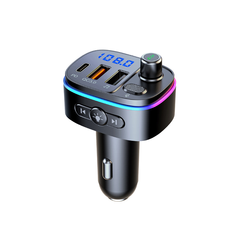 Bluetooth-compatible FM Transmitter Wireless Car Radio Adapter USB Charger Call
