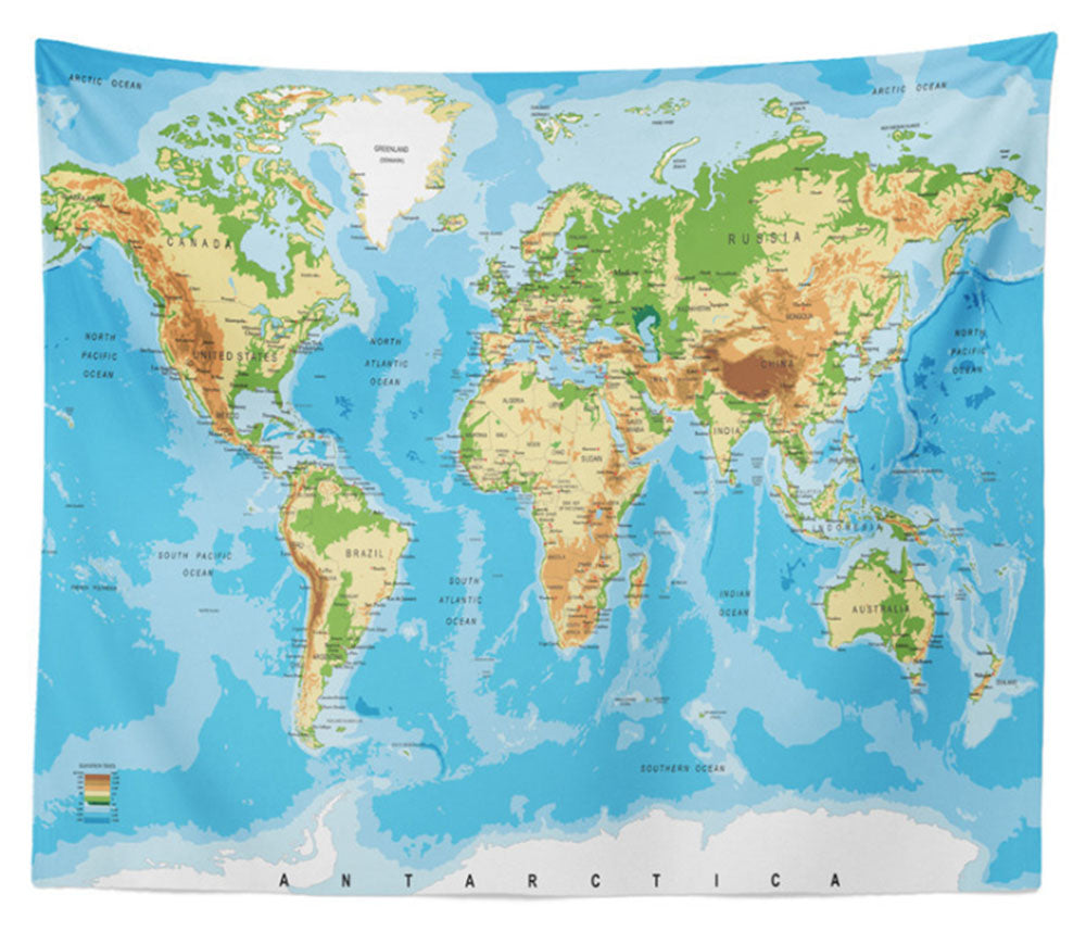 {{ MAP OF THE WORLD LAMINATED LARGE POSTER 130*150CM / 200*150CM FLAGS WALL PRINT }} - Buy Car Parts Online at {{ Kaka Auto Parts }}.