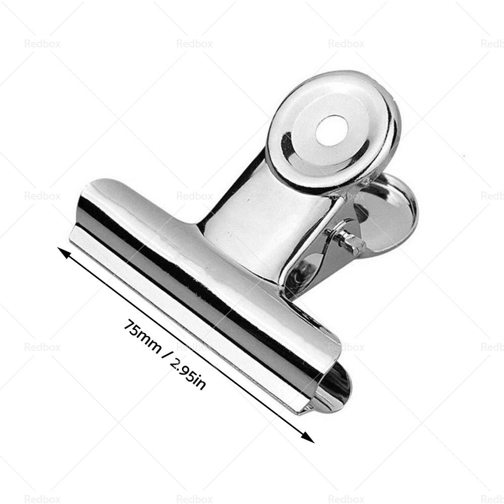 {{ 6/12PCS Stainless Steel Bulldog Paper Clip Metal Office Binder Grip Clamp 75mm }} - Buy Car Parts Online at {{ Kaka Auto Parts }}.