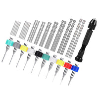 59-Pcs Mini Twist Drill Bit Set Suitable For DIY Micro Hand Drilling, Model Craft & Woodwork