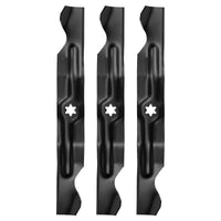 3x Blades Suitable For 50 Inch Cub Cadet MTD Ride On Mower 742-04053 942-04053B