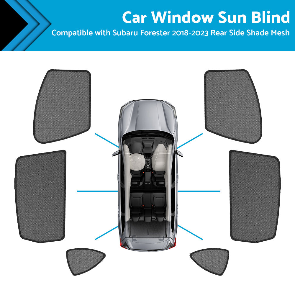 {{ Car Window Sun Blind for Subaru Forester 2018-2023 Magnetic Rear Side Shade Mesh }} - Buy Car Parts Online at {{ Kaka Auto Parts }}.