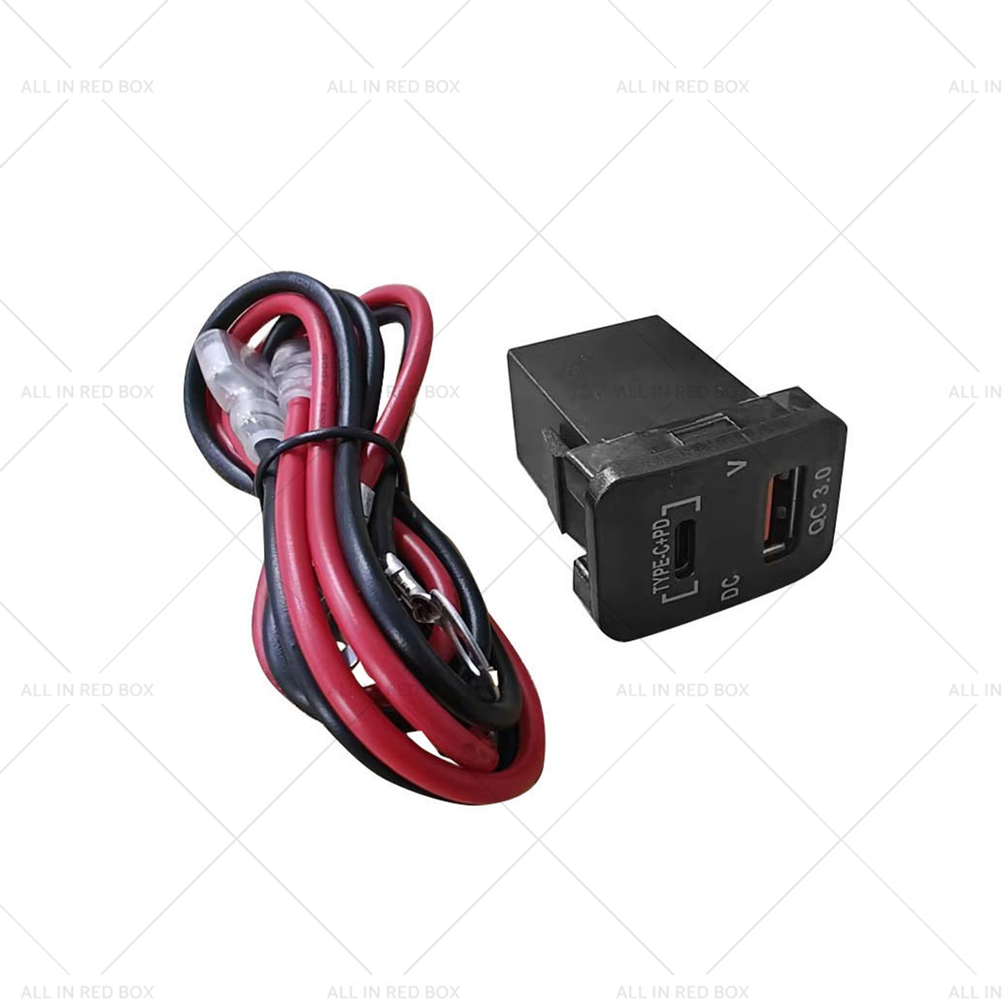 {{ TYPE C  VOLT  QC 3. 0 USB CHARGER Suitable for Toyota Hilux Prado BLUE LED 12v }} - Buy Car Parts Online at {{ Kaka Auto Parts }}.