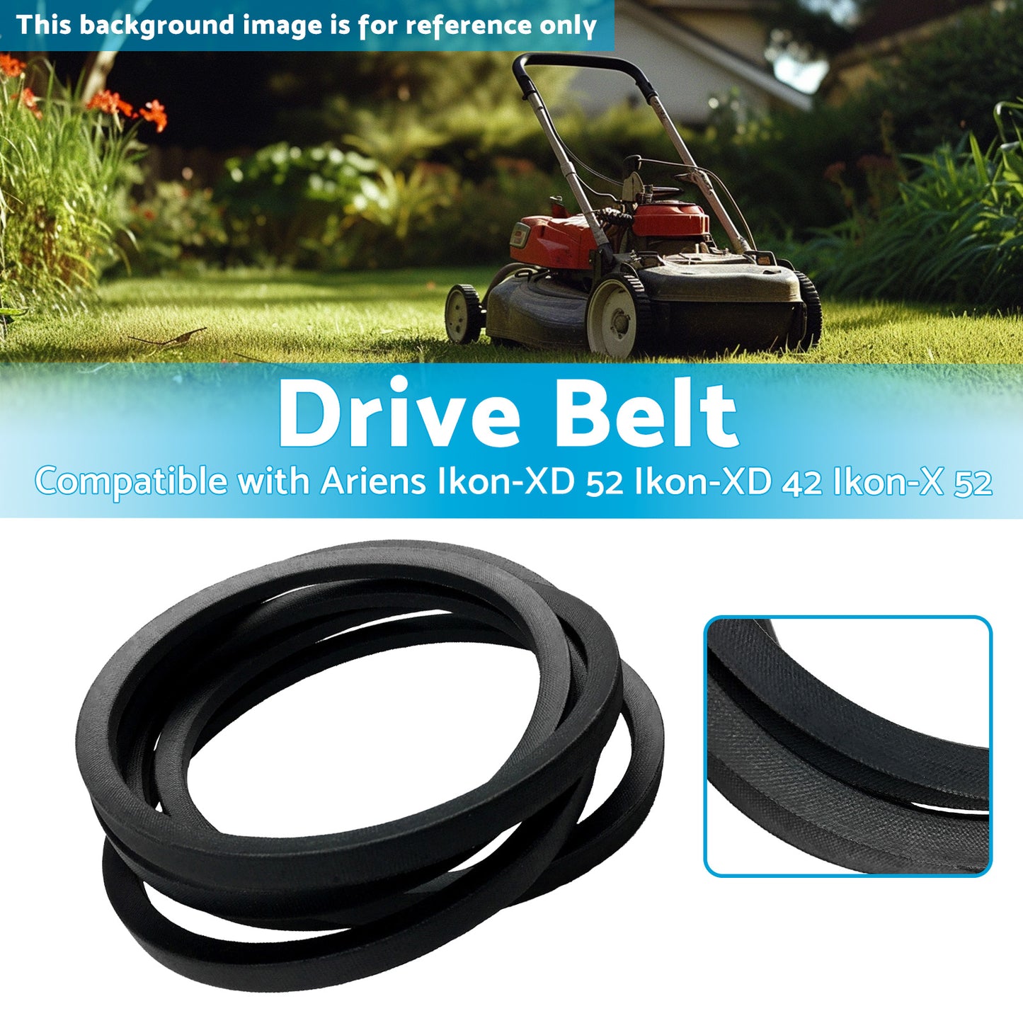 {{ 07200718 Drive Belt Suitable for Ariens Ikon-XD 52 Ikon-XD 42 Ikon-X 52 }} - Buy Car Parts Online at {{ Kaka Auto Parts }}.