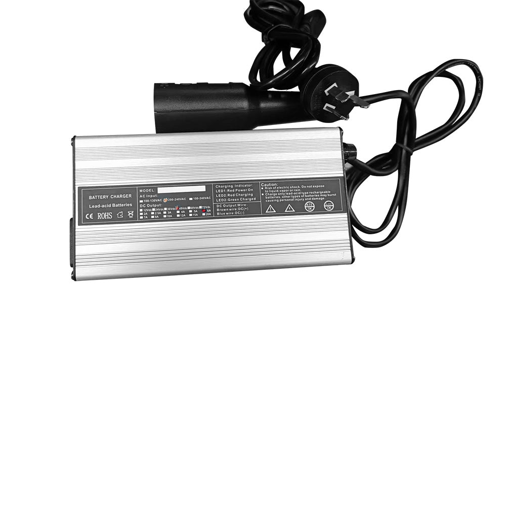 48V 6A Snap-Head 3-Pin Plug Battery Charger Suitable For EZ-GO TXT & Club Golf Cart