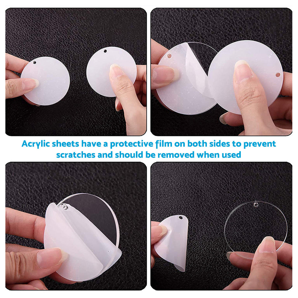 Bulk Keychain Ornament Set 150PCS Sublimation Blank Keychains Suitable For Crafts & Jewelry