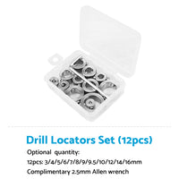 Drill Stop Collar Set 3mm-16mm Drilling Bit Depth Stopper Ring Woodworking