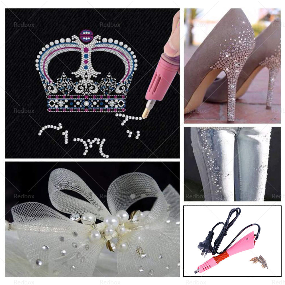 {{ Applicator Wand Heat Gun for Hot fix Hotfix Rhinestone Crystal Tool AU plug }} - Buy Car Parts Online at {{ Kaka Auto Parts }}.