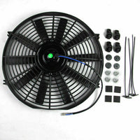 {{ Universal 14 Inch 12V 90W Radiator Electric Cooling Thermo Fan With Mounting Kit }} - Buy Car Parts Online at {{ Kaka Auto Parts }}.