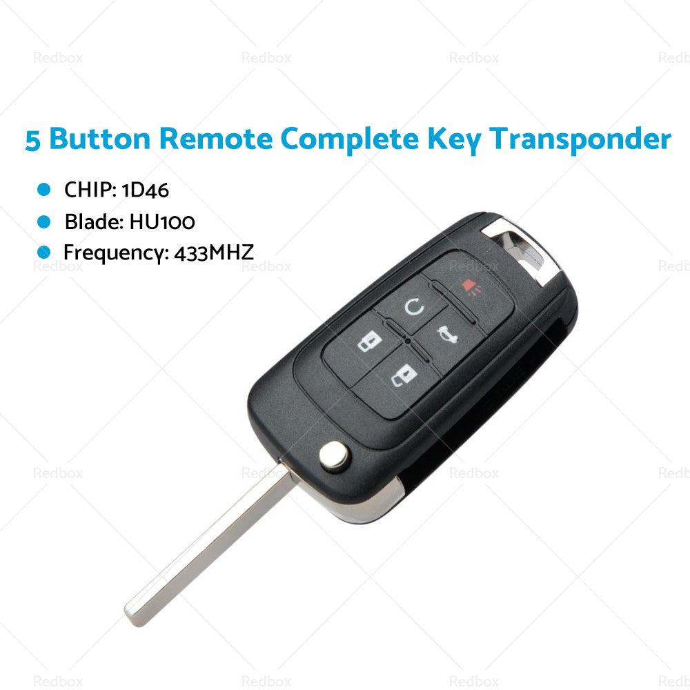 {{ 5 Button Remote Complete Key Transponder Fits For HOLDEN COMMODORE VF 2013-2017 }} - Buy Car Parts Online at {{ Kaka Auto Parts }}.