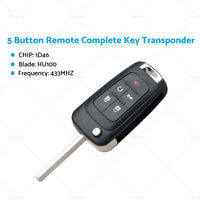 {{ 5 Button Remote Complete Key Transponder Fits For HOLDEN COMMODORE VF 2013-2017 }} - Buy Car Parts Online at {{ Kaka Auto Parts }}.