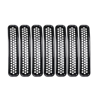 Front Mesh Grille Inserts Grill Cover Trim Suitable For Jeep Wrangler TJ 1997-2006