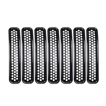 compare product Front Mesh Grille Inserts Grill Cover Trim Suitable For Jeep Wrangler TJ 1997-2006