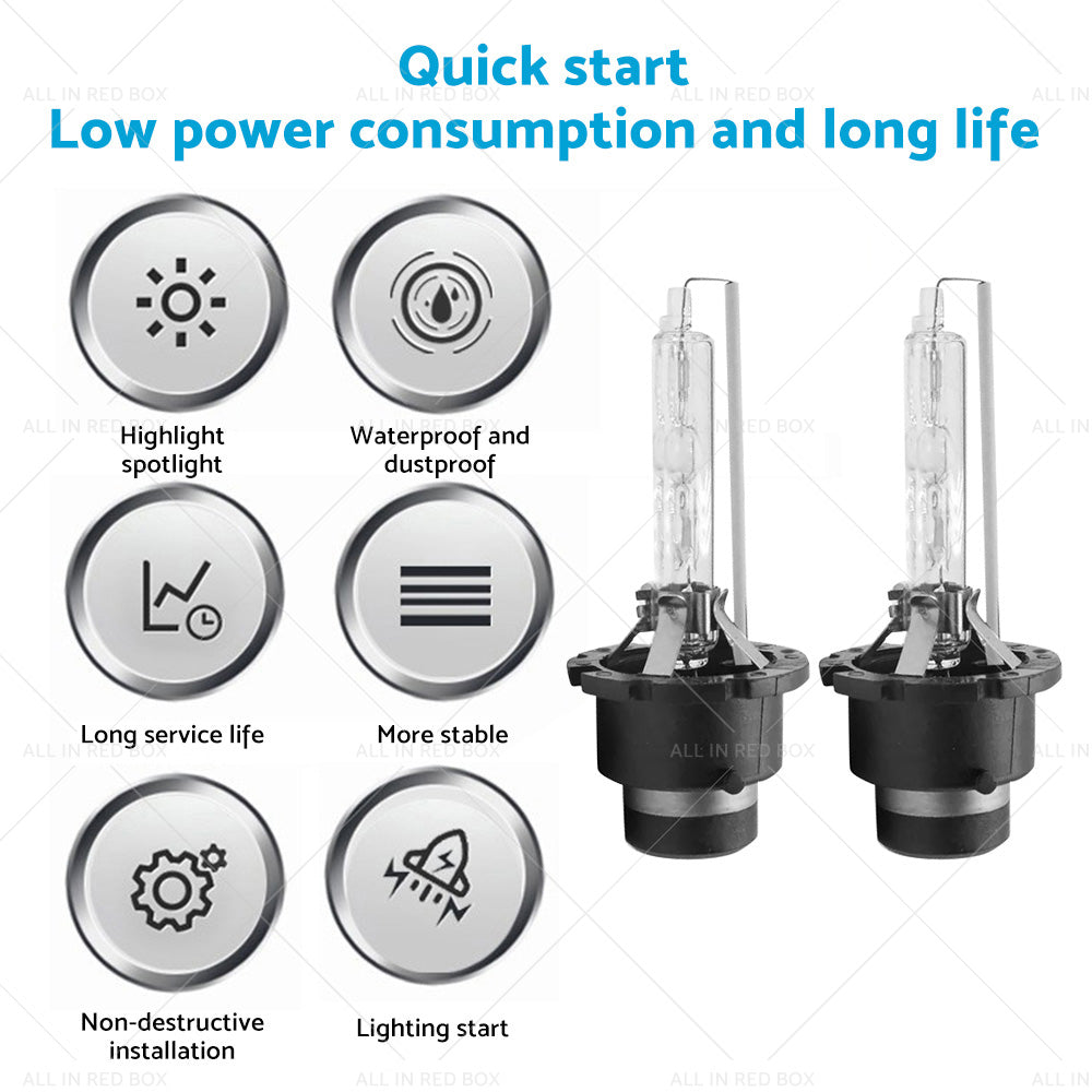 {{ D2R 6000K HID Xenon Headlight Bulbs 35W Suitable For Toyota Honda Mazda Nissan }} - Buy Car Parts Online at {{ Kaka Auto Parts }}.