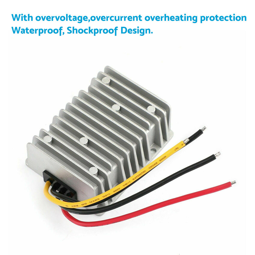 DC-DC Step Up & Step Down Power Converter Regulator 8V-40V to 13.8V 25A 345W Waterproof