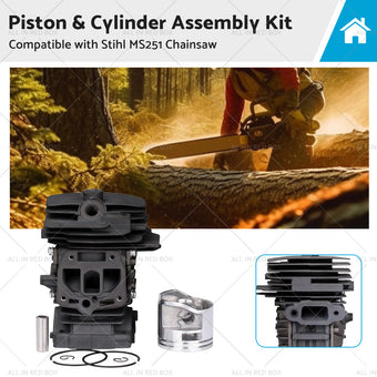 compare product Piston  and  Cylinder Kit 44mm 1143 020 1207 Suitable For Stihl MS251 Chainsaw