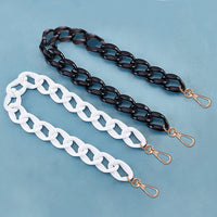 2PCS Resin Purse Chain Handle Acrylic Bag Strap Detachable Purse Clutches Handle