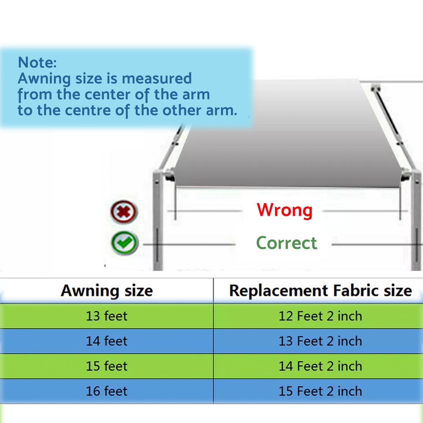 PVC Vinyl Awning Fabric Gray Fade 13-16FT Suitable For RV Caravan Trailer Camper
