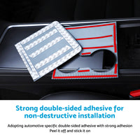 Carbon Fiber Style Center Control Panel Wrap Suitable For Tesla Model 3 / Model Y