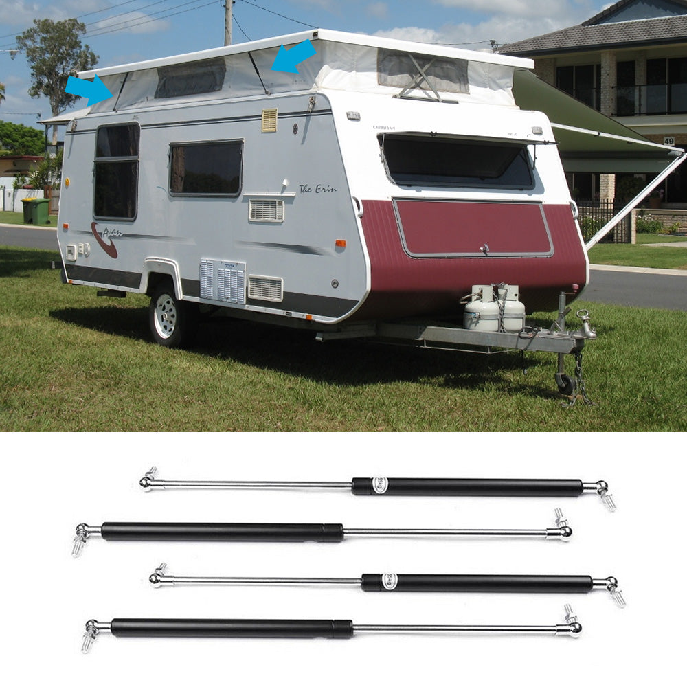{{ 4 x Gas Struts For Caravan Pop Top 825mm x 330N Jayco Coromal Match 7645WI }} - Buy Car Parts Online at {{ Kaka Auto Parts }}.