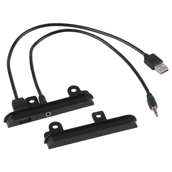 compare product 2 DIN Fascia Dash Kit with Side Trims, Brackets, USB & AUX Port Suitable For Toyota