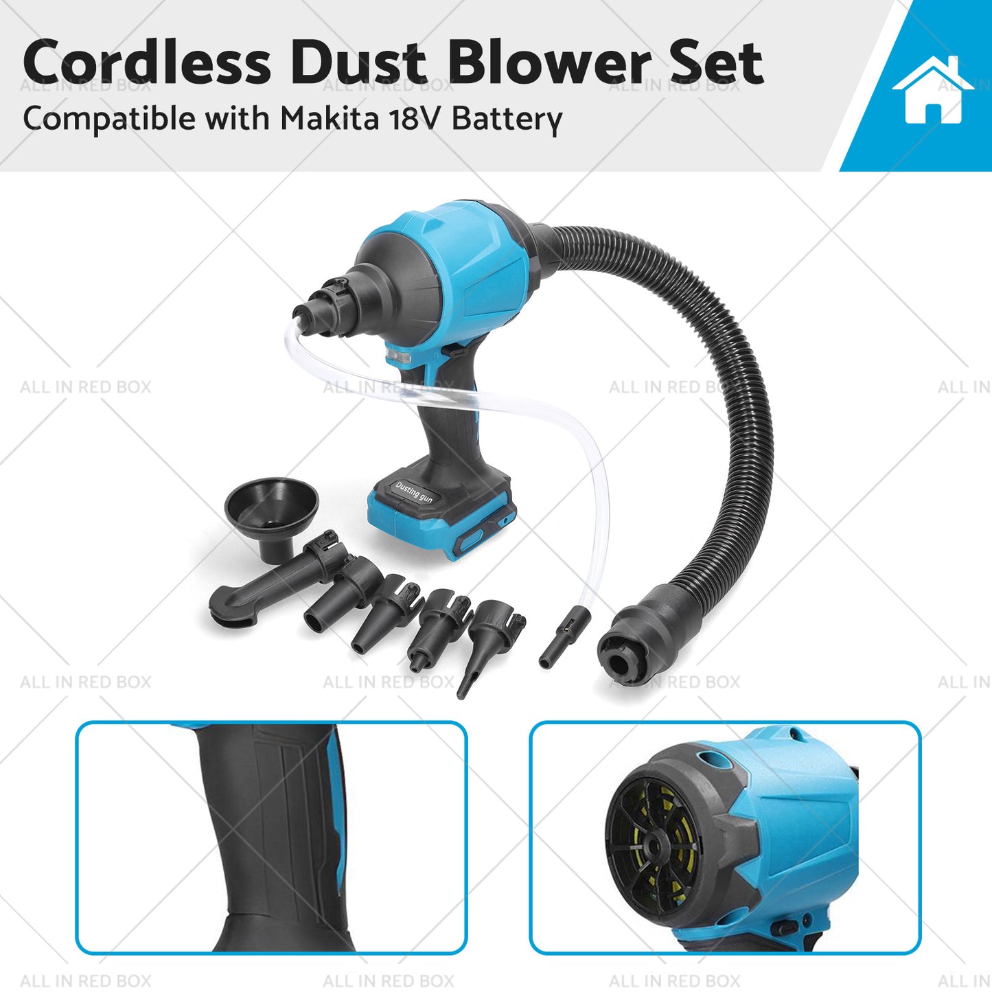 {{ For Makita 18V Battery Cordless Air Duster Dust Blower Inflator Vacuum Cleaner }} - Buy Car Parts Online at {{ Kaka Auto Parts }}.