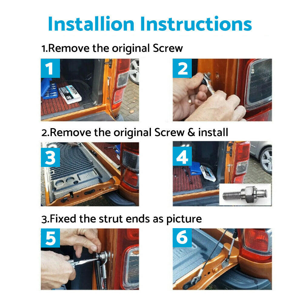 Tailgate Slow Down Strut Assist System Suitable For Holden Colorado RG Ute 2012-2019