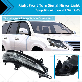 compare product Right Front Turn Signal Mirror Light Suitable for Lexus 13-20 GX460 LX570