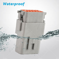 {{ Deutsch DT 12-Way 12 Pin Electrical Connector Waterproof Plug Kit Male  and  Female }} - Buy Car Parts Online at {{ Kaka Auto Parts }}.