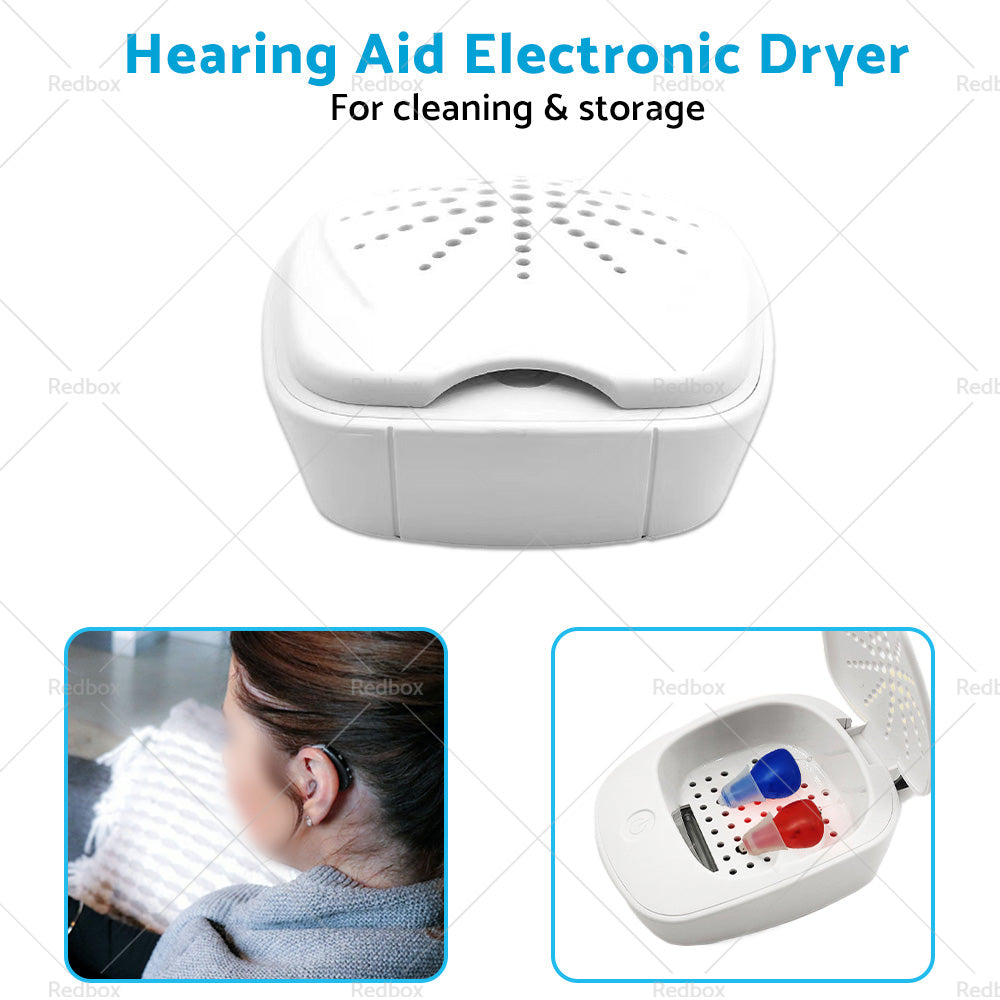 D-Dry+ Electronic Hearing Aid Dryer ¨C For Cleaning, Drying & Storing Hearing Aids