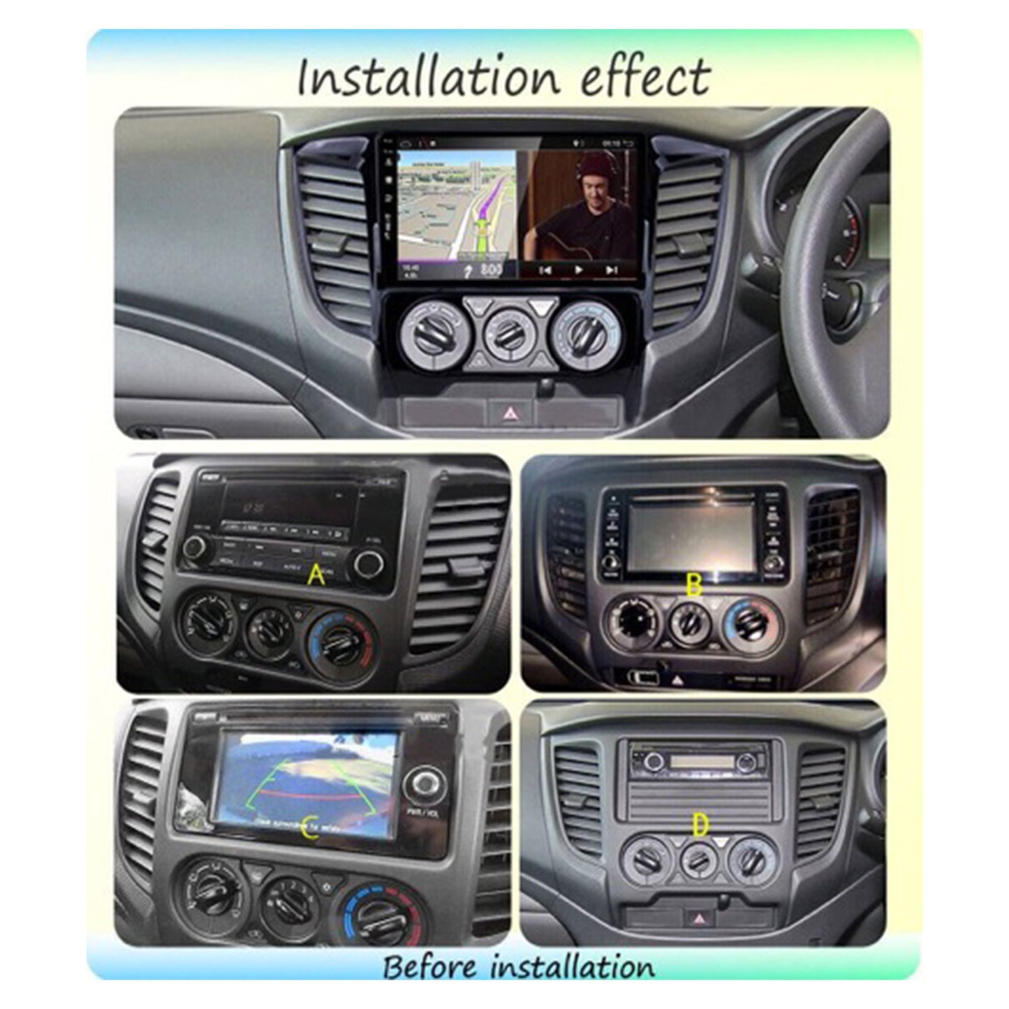 Android Car Head Unit Suitable for Mitsubishi Triton 2015-2019 4+64GB CarPlay