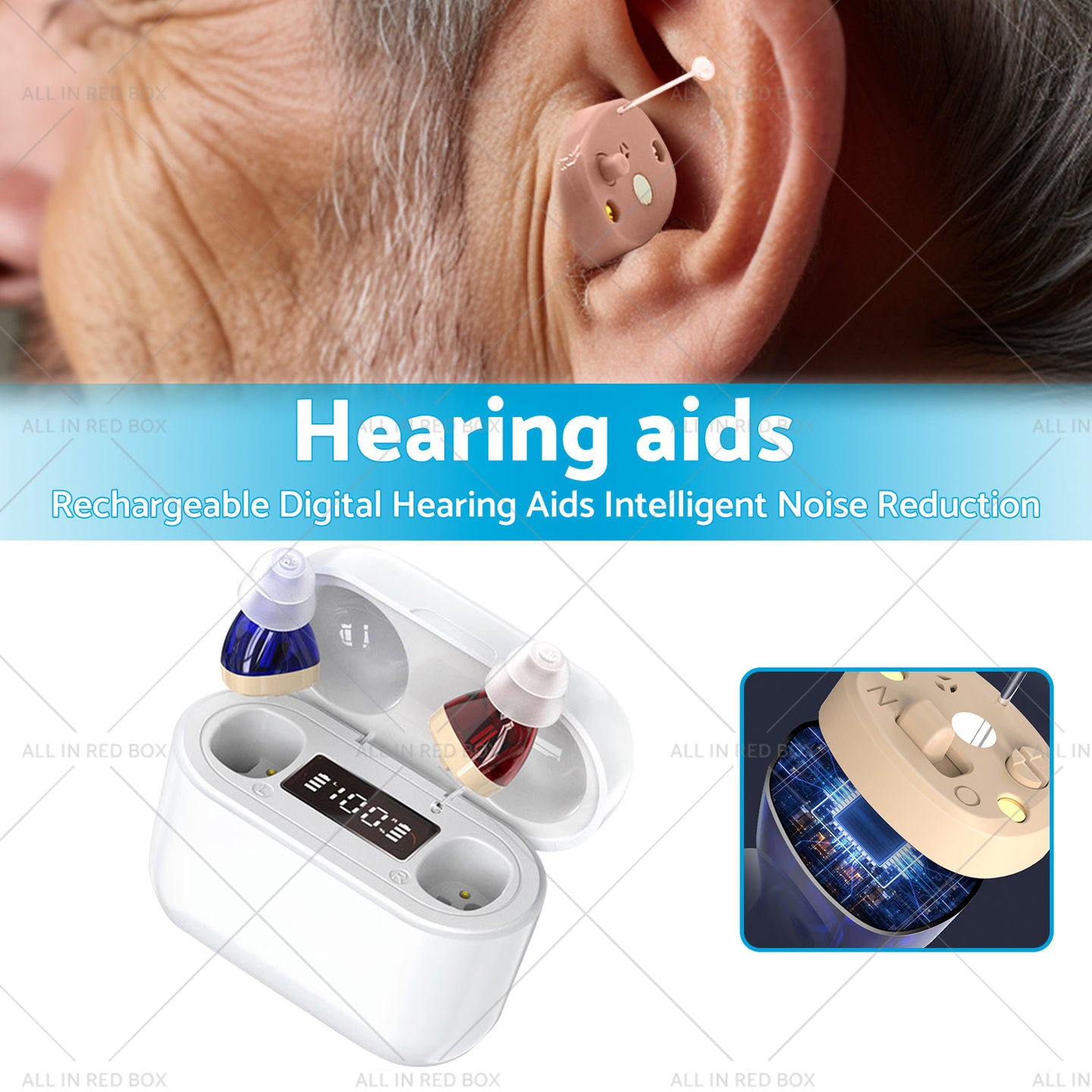 {{ Rechargeable Hearing Aids Digital Hearing Aids Intelligent Noise Reduction }} - Buy Car Parts Online at {{ Kaka Auto Parts }}.