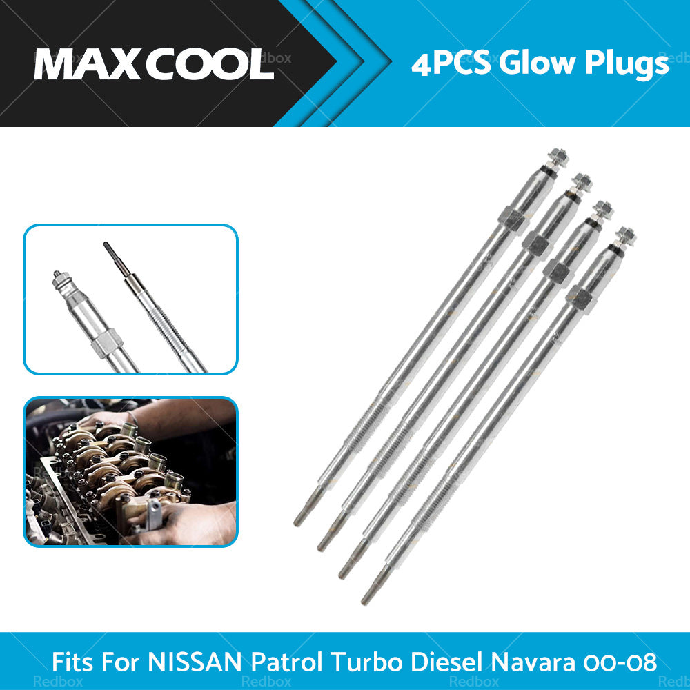 {{ Glow Plugs 4 Pcs Fits for Nissan Patrol GU Navara Elgrand ATE50 Turbo Diesel }} - Buy Car Parts Online at {{ Kaka Auto Parts }}.