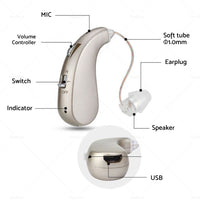 {{ Rechargeable Digital Hearing Aid Severe Loss BTE Ear Aid HIGH-POWER Tool Kit }} - Buy Car Parts Online at {{ Kaka Auto Parts }}.