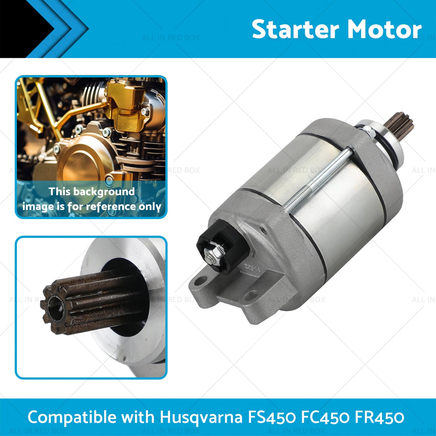 {{ Starter Motor Suitable for Husqvarna FE501 17-21 FS450 16-20 FC450 FR450 FE501S }} - Buy Car Parts Online at {{ Kaka Auto Parts }}.