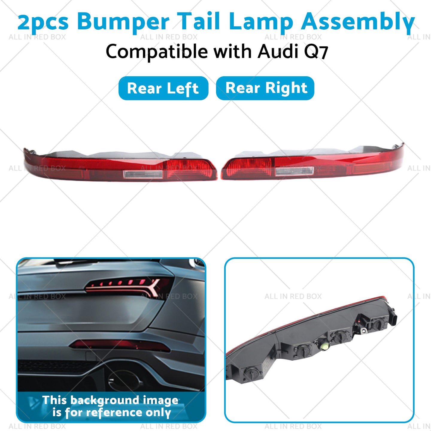 {{ Rear LR  Bumper Tail Light Lamp Assembly 4M0945096 Suitable For Audi Q7 16-23 }} - Buy Car Parts Online at {{ Kaka Auto Parts }}.