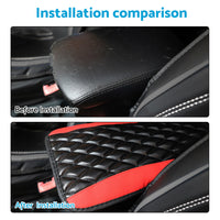 Universal Car Armrest Cushion Cover Suitable For Center Console Box PU Leather Pad Protector
