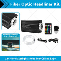 {{ 500PCS LED Fiber Optic Kit Car Home Starlights Headliner Ceiling Light w or Remote }} - Buy Car Parts Online at {{ Kaka Auto Parts }}.