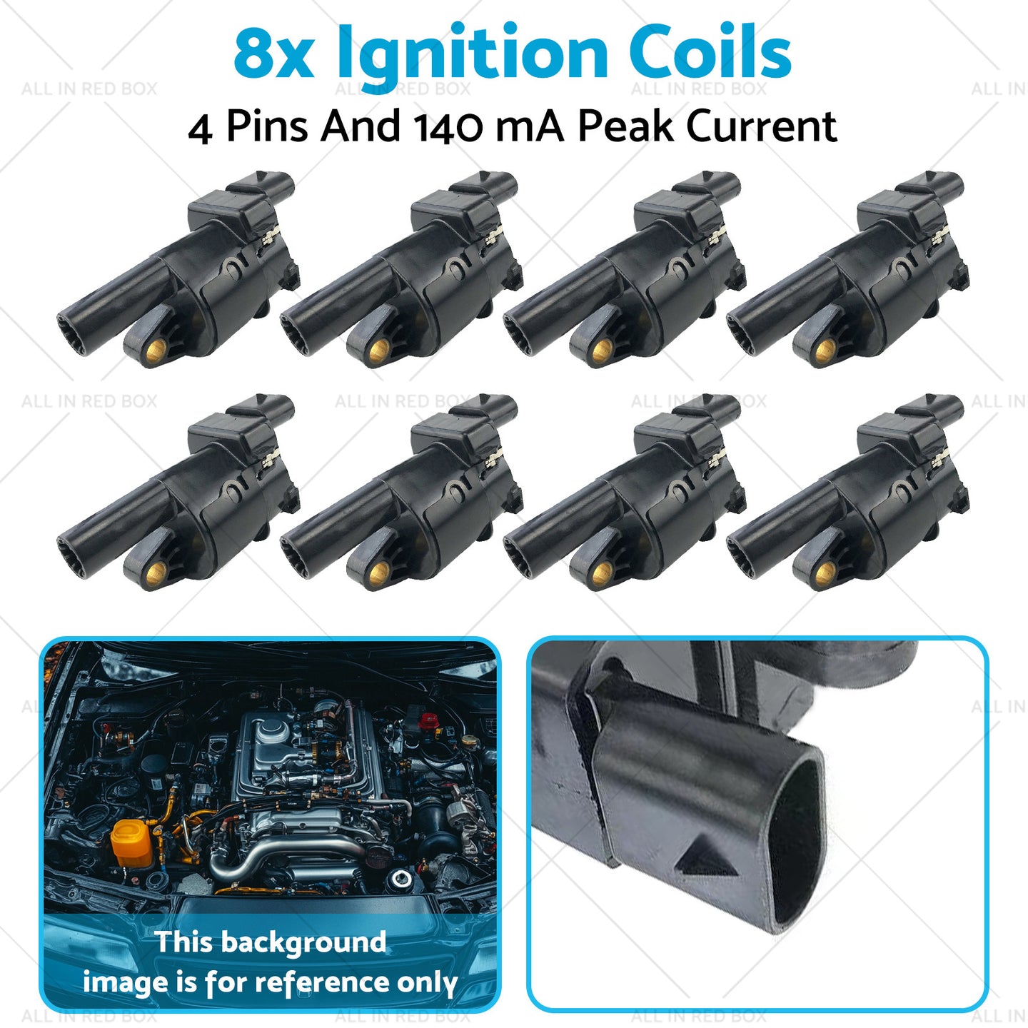 {{ 8x Ignition Coils Suitable for Holden Berlina Calais Caprice Commodore 12573190 }} - Buy Car Parts Online at {{ Kaka Auto Parts }}.