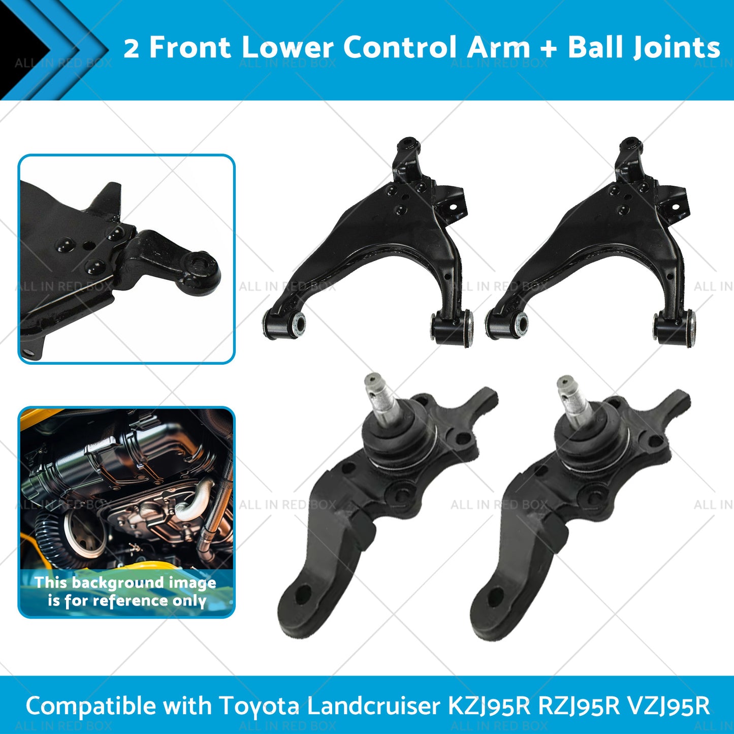 {{ 2 Lower Control ArmBall Joint Suitable for 96-03 Toyota Landcruiser KZJ95R }} - Buy Car Parts Online at {{ Kaka Auto Parts }}.