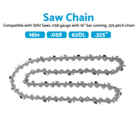 Semi Chisel 325. 050 72DL Chainsaw Chain Suitable for Husqvarna Jondered Makita