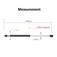 {{ Gas Strut 500mm-350N x2  8mm Shaft  Caravans, Trailers, Canopy, Toolboxes struts }} - Buy Car Parts Online at {{ Kaka Auto Parts }}.